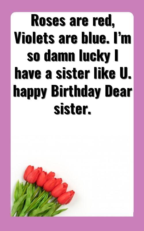 best thoughts for sister birthday